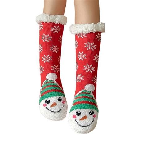 Chaussette Pantoufle Femme Chaude Hiver Maison Chaussettes