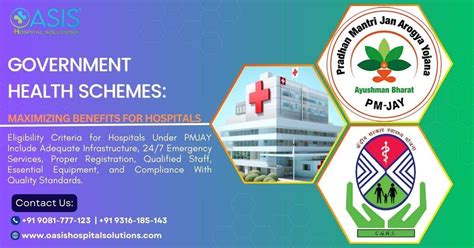 Exclusive Government Health Schemes: Maximizing Benefits for Hospitals (PMJAY, CGHS) - Oasis ...