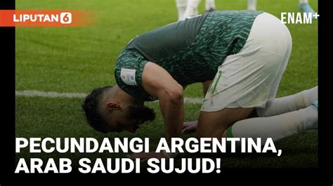 Sujud Syukur Pemain Arab Saudi Usai Pecundangi Argentina Di Piala Dunia