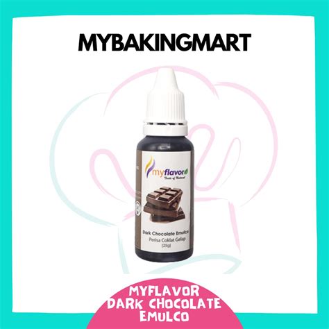 Mybakingmart Myflavor Dark Chocolate Emulco Perasa Pewarna Makanan