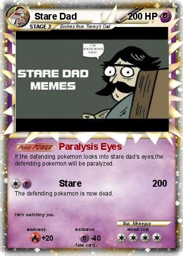 Pokémon Stare Dad 3 3 Paralysis Eyes My Pokemon Card