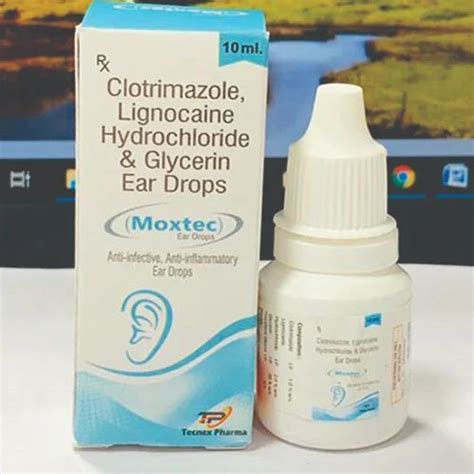 Moxtec Ear Drop Coltimazole W V Lignocain Hcl Ear Drop Packaging