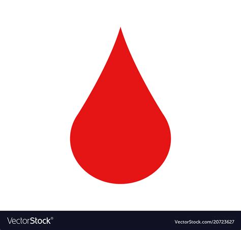 Blood Drop Icon Royalty Free Vector Image Vectorstock