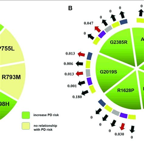 Nine Lrrk2 Variants Were Included In The Meta Analysis A Six