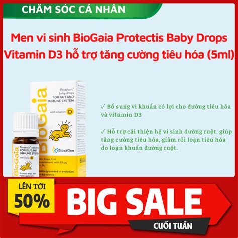 Men Vi Sinh Biogaia Protectis Baby Drops Vitamin D H Tr T Ng C Ng