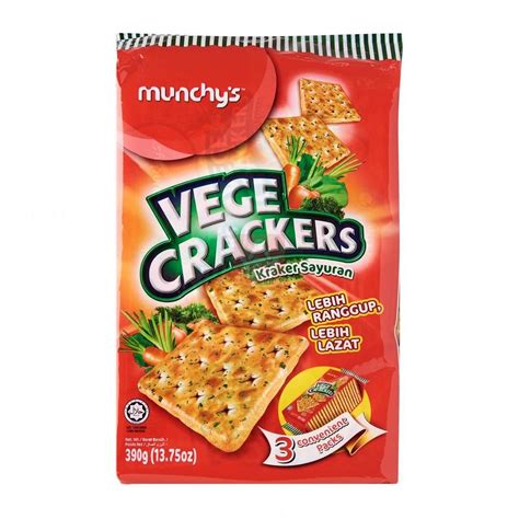 Munchy Vege Crackers Biscuit 390gm