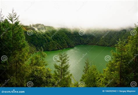 Lagoa De Santiago Sete Cidades Volcano Complex Sao Miguel Island