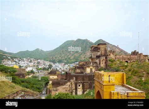 Top View From Amer Fort Also Known As Amber Fort Amber Palace Located