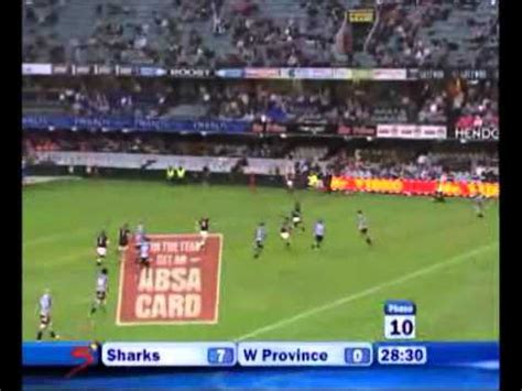 Wrn Currie Cup Round Sharks Vs Western Province Youtube