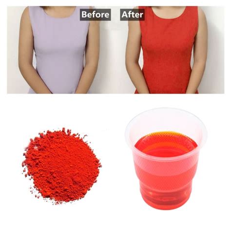 10G 20G Red Color Fabric Dye Pigment Dyestuff Dye For Clothing Textile