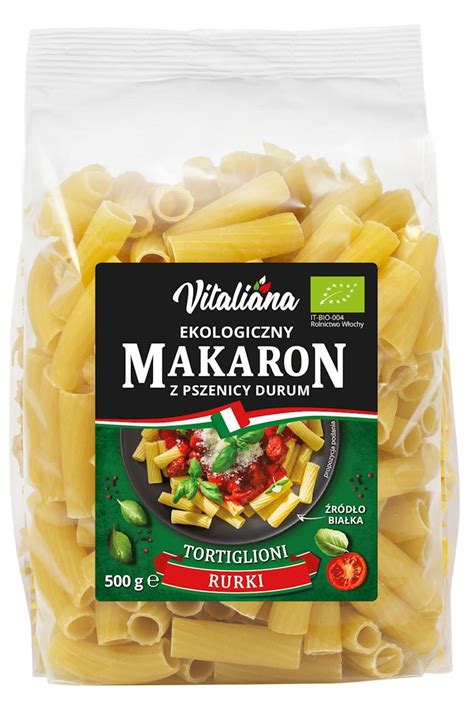 Makaron Z Pszenicy Durum Tortiglioni Bio G Vitaliana Vitaliana