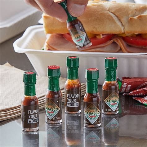 Mini TABASCO Chipotle Hot Sauce Bottles 144 Case