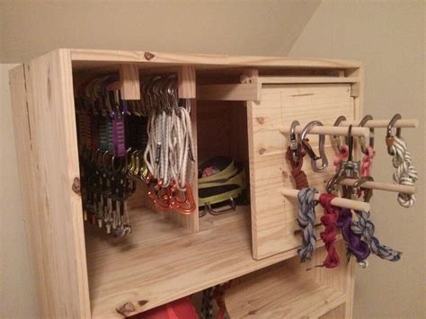 Creative Climbing Gear Storage Solution