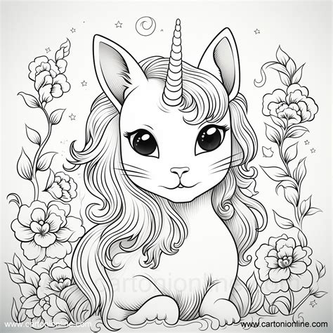 Unicorno Stampare Disegni Kawaii Da Colorare Disegno Di Gatto Images