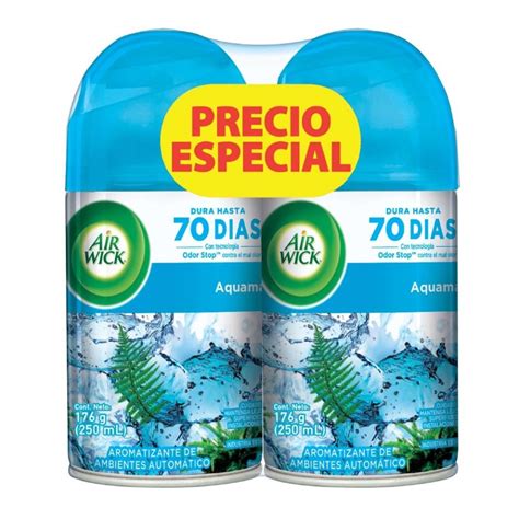 Repuesto De Aromatizante Ambiental Air Wick Freshmatic Acquamarina