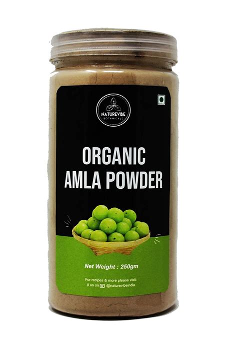 Naturevibe Botanicals Organic Amla Powder Gms Amazon In Beauty