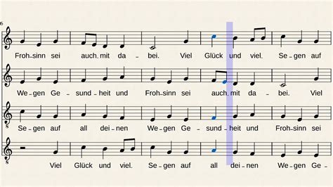 Viel Glück und viel Segen mehrstimmig YouTube