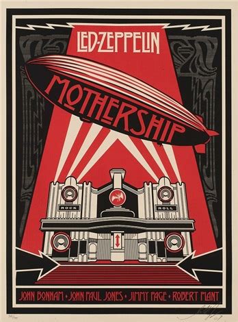 Led Zeppelin Mothership by Shepard Fairey on artnet