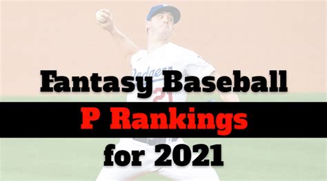 Fantasy Baseball Cheat Sheet Pitcher Rankings For Athlon Sports