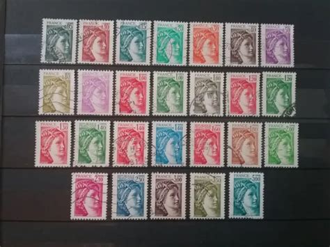 M Lot De Timbres Oblit R S France Sabine De Gandon Eur