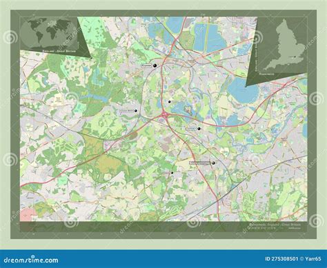 Runnymede England Great Britain Osm Labelled Points Of Citi Stock Illustration