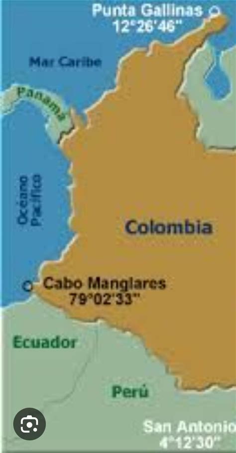 Mapa de Colombia y ubique los límites de este territorio Brainly lat