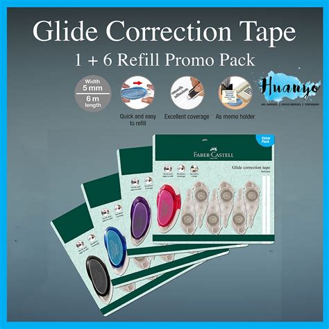 Faber Castell Glide Correction Tape Refill Catridge Back To