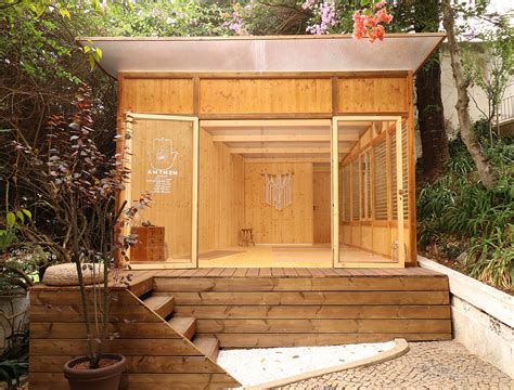 Well-Lit and Woodsy Garden Yoga Studio is a Serene Backyard Escape