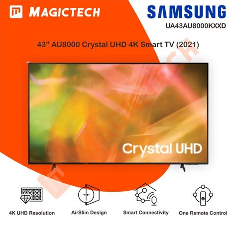 Jual TV SAMSUNG 43 INCH 43 UA43AU8000 43AU8000 AU8000 SMART TV 4K