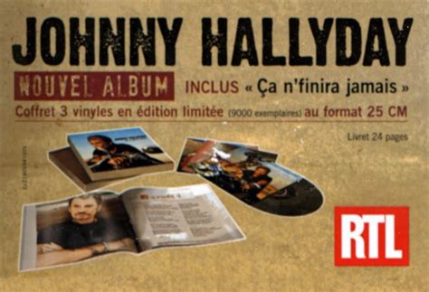 Johnny Hallyday Coffret Triple Lp Cm Ca Ne Finira Jamais Warner