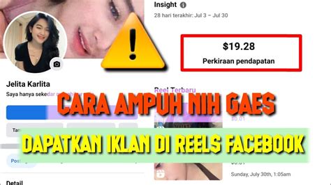 Cara Ampuh Mendapatkan Undangan Iklan Di Reels Dari Facebook YouTube