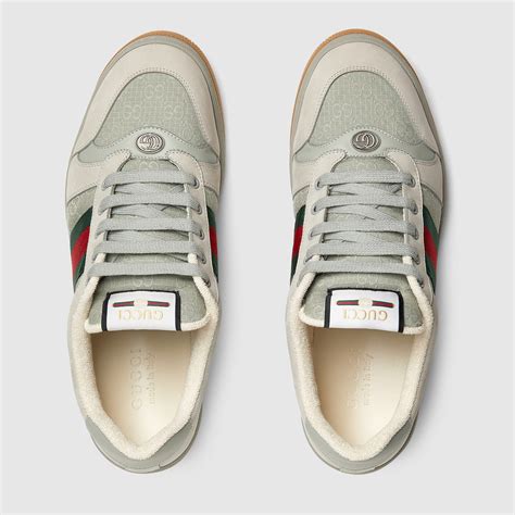 Zapatilla Screener Con Gg Para Hombre En Lona Gg Gris Gucci Es