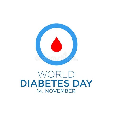 Ilustra O Do Vetor De Conscientiza O Do Dia Mundial Da Diabetes Na