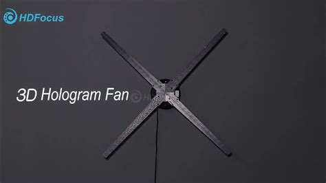 How To Installing 75cm 3d Hologram Fan Youtube