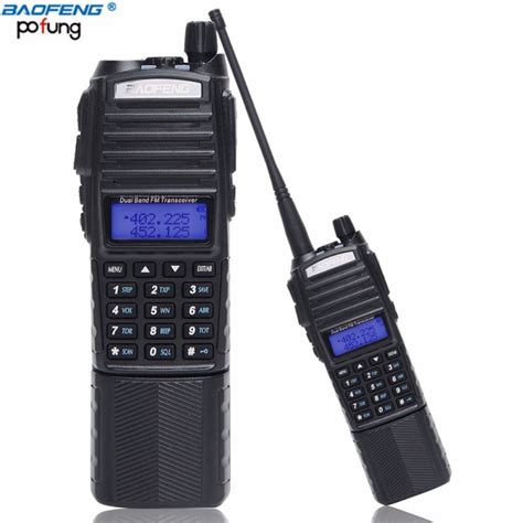 Walkie talkie baofeng 5w bateria 3800mah rádio de caça dois sentidos