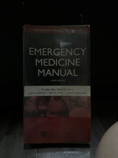 Emergency Medicine Manual Sixth Edition Hobbies Toys Books