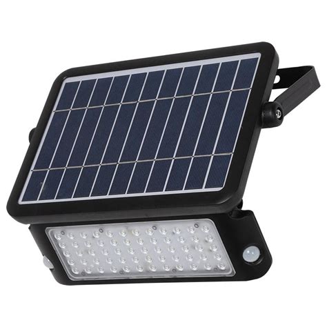 Proyector LED SOLAR PEEL 10W Negro Con Sensor De Movimiento Y