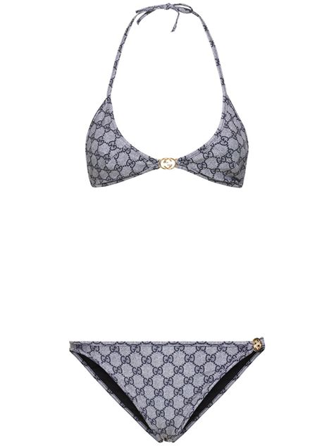 Gucci Sparkling Jersey Bikini Blue White Editorialist