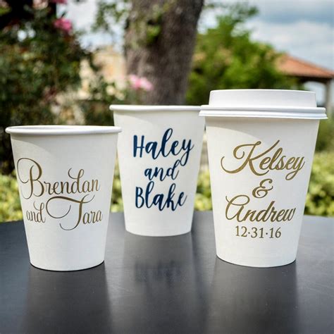 Personalized Paper Party Cups Custom Couples Shower Paper Cups