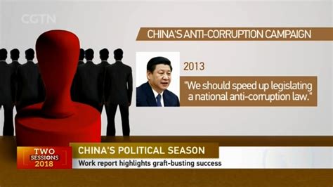 Chinas Political Season Work Report Highlights Graft Busting Success