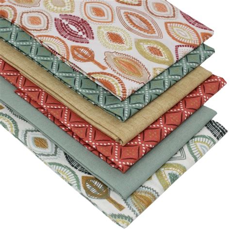 6 Fat Quarters Bundle Rustic Retreat Overdale Fabrics