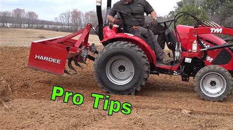 Do You Really Know How To Use A Box Blade Hydraulic Top Link Tym Tractors Youtube