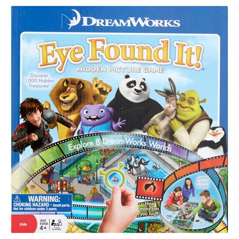 Wonder Forge Dreamworks Eye Found It! Hidden Picture Game Kids Age 4 ...