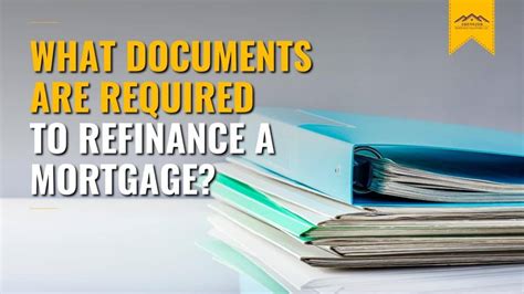 What Documents Are Required To Refinance A Mortgage Ebenezer Home Loans