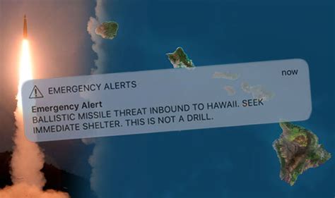 Hawaii Missile Warning False Ballistic Missile Alert Issued As Residents Told To Hide World