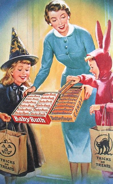 A Nostalgic Halloween: Vintage Halloween Candy Ad, 1950s