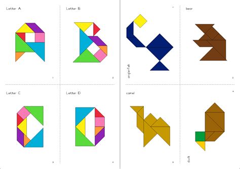 Tangram Printable Patterns