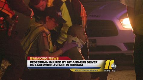 Hit And Run Driver Strikes Durham Pedestrian Abc11 Raleigh Durham