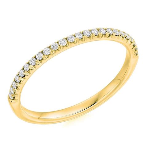 0 15ct Diamond 9ct Yellow Gold Half Eternity Ring Bradley Hatch