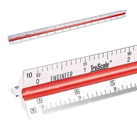 Triangular Engineering Scale Aluminum Ruler for Architects Engineers ...